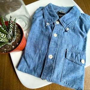 Todd Snyder Indigo Chambray Shirt Small